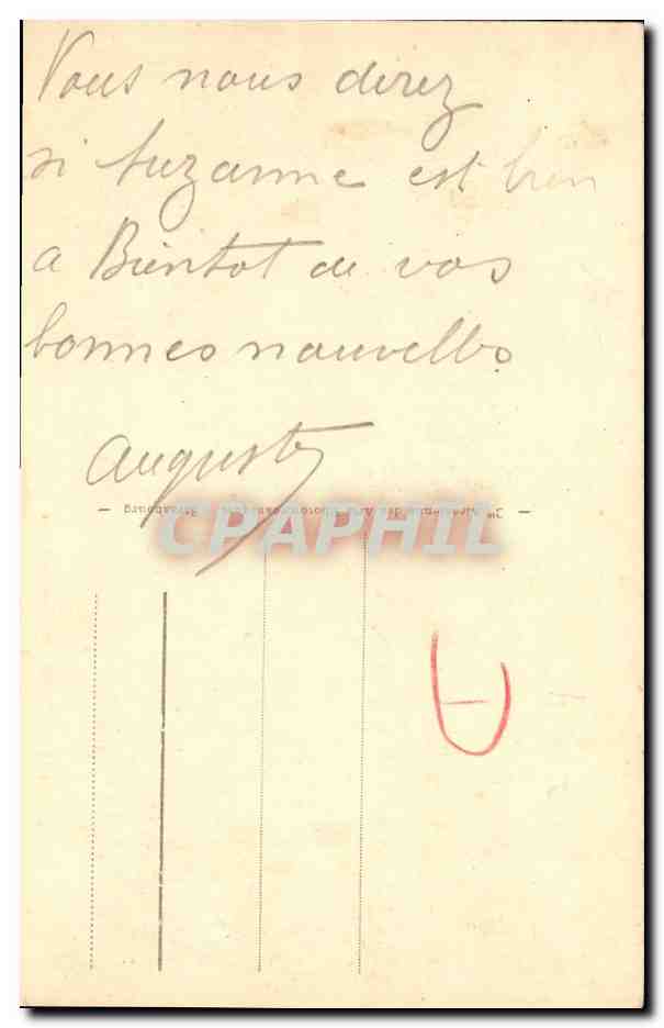 CPA Langrune Marins en Herbe Bateau — Verso