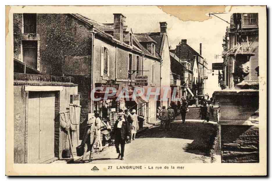 Langrune - La rue de la mer — éditeur Almacans des Arts Piézomécaniques, Brabant