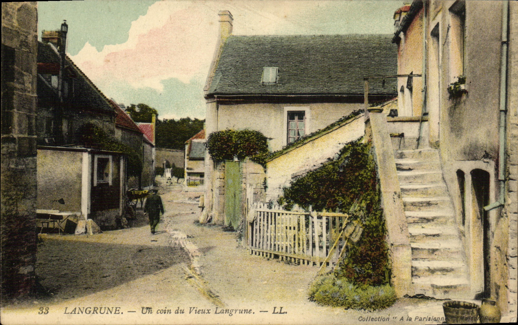 CPA Langrune Un Coin du Vieux Langrune
