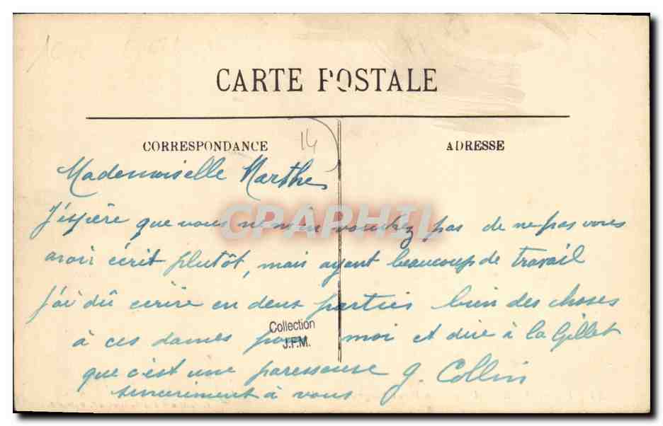 CPA Langrune Un Coin du Vieux Langrune — Verso