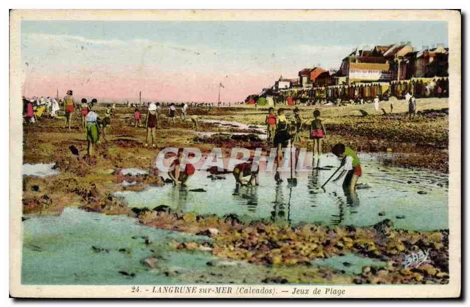 CPA Langrune Sur Mer jeux de Plage Enfants