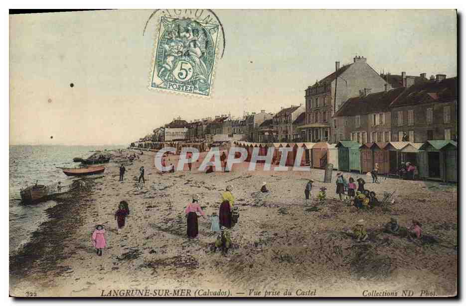 CPA Langrune Sur Mer Vue Prise du Castel