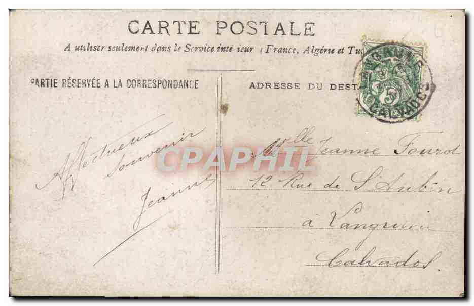 Groupe familial sur la plage — Éditeur non visible, n° de série non lisible — Rückseite