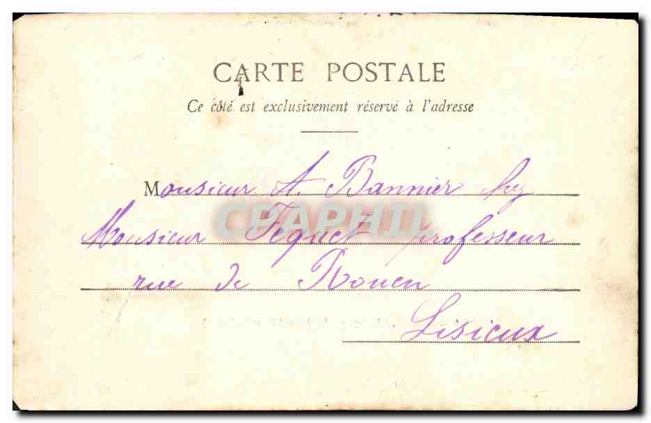 CPA Vue du Chateau du Robillard a Lieury Per St Pierre — Rückseite