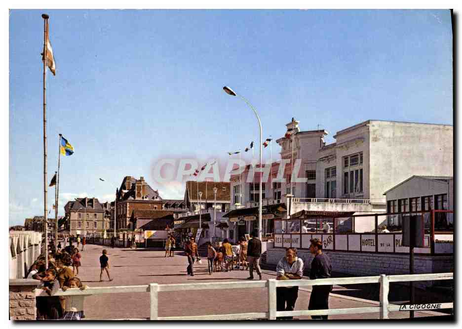 Lion-sur-Mer — vue du quai et de l'hôtel 'La Cigogne' — Édition 'La Cigogne'