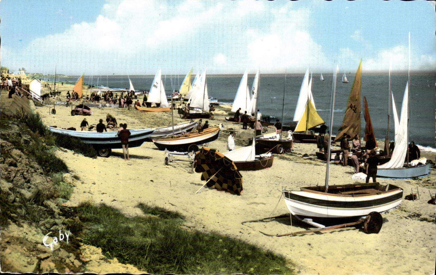 Lion-sur-Mer — Préparation pour les Régates — Éditions Gaby