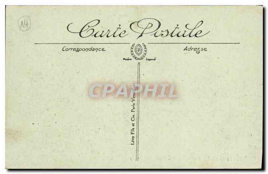 CPA Lion Sur Mer La Plage Vers Hermanville — Verso