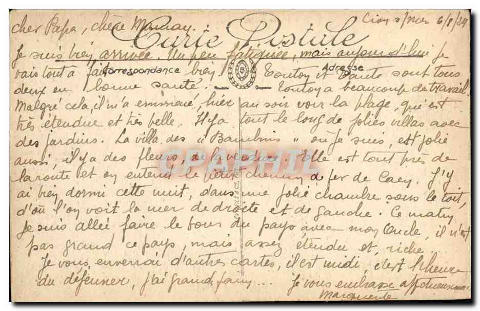Lion-sur-Mer — La Plage à Marée haute — LL. — N° 56 — Rückseite