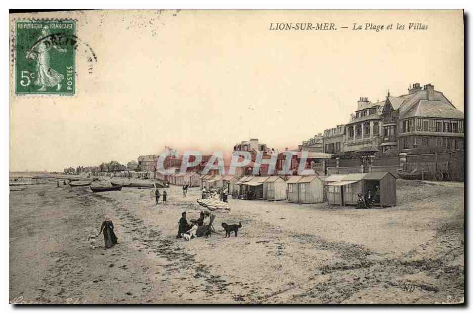 CPA Lion Sur Mer La plage et les villas