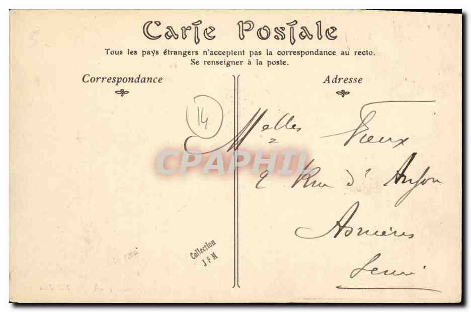 CPA Lion Sur Mer La plage et les villas — Back