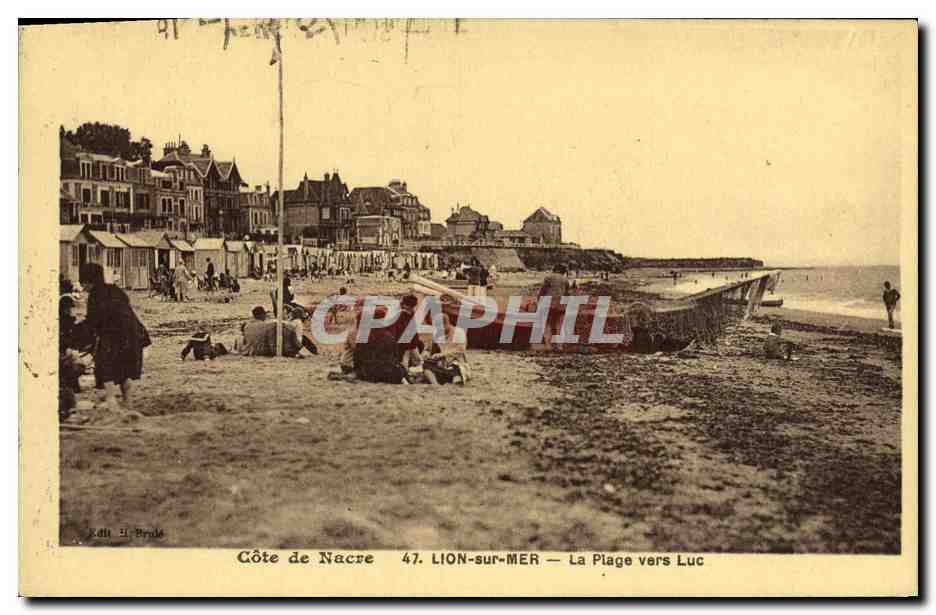 CPA Lion Sur Mer La Plage vers Luc