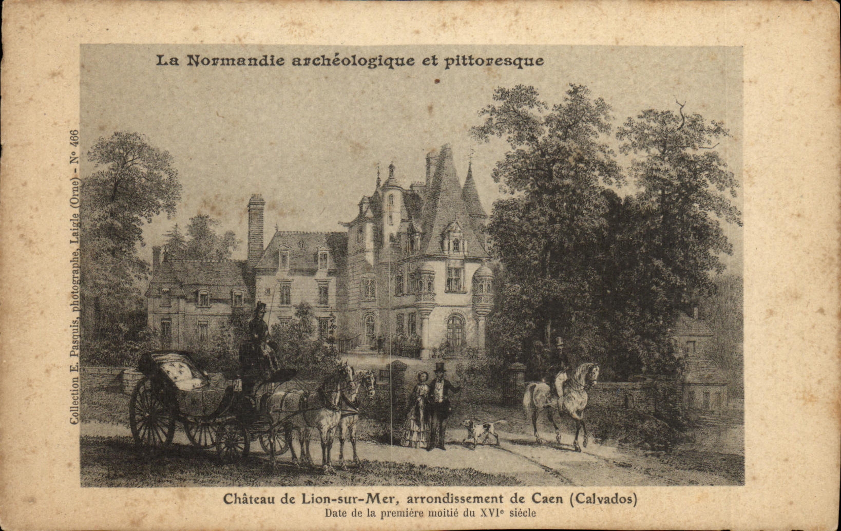 Château de Lion-sur-Mer — arrondissement de Caen (Calvados) — E. Pasruis, photographe, Laizé (Orne) — N° 466