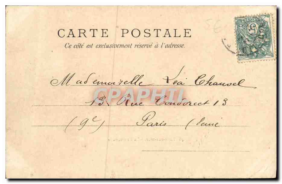 CPA Lion Sur Mer La Promenade — Verso