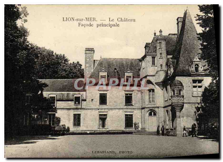 CPA Lion Sur Mer Le Chateau Facade Principale