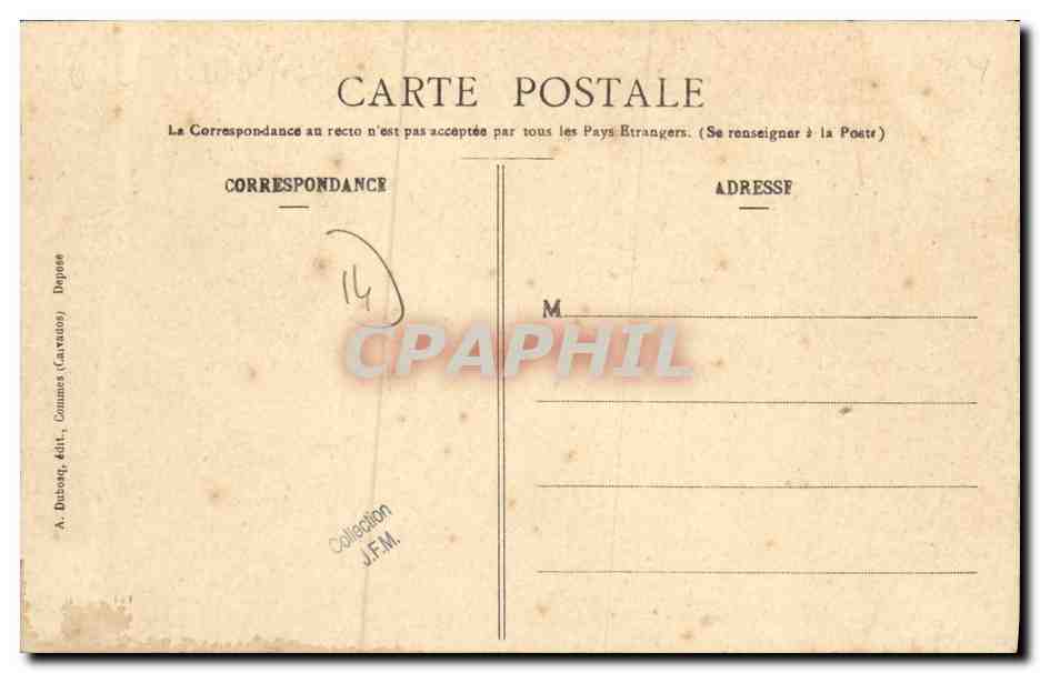 CPA Chateaux du Calvados Litteau La Carriere — Verso