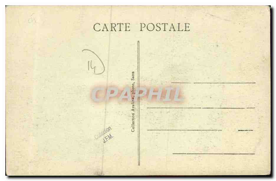 Littry - Route de la Gare — vue de la rue avec magasin de confections hommes — Verso