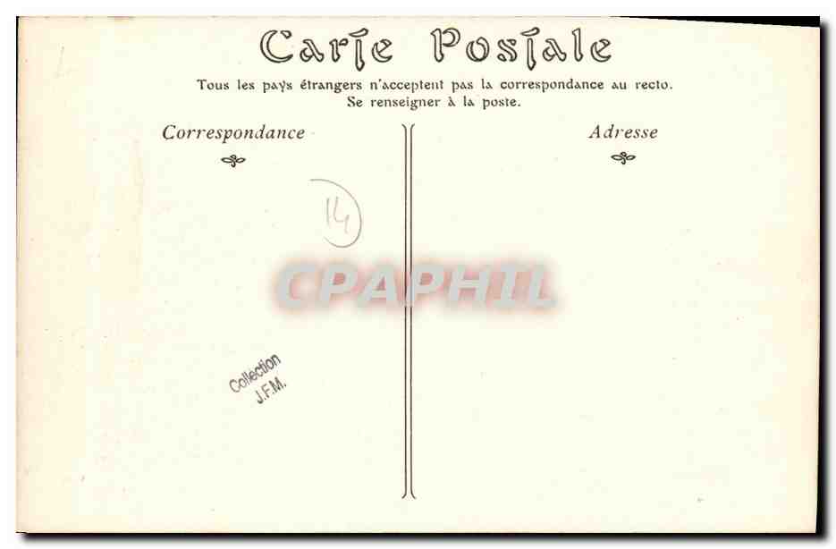 CPA Livarot Manoir de la Pipardiere — Rückseite