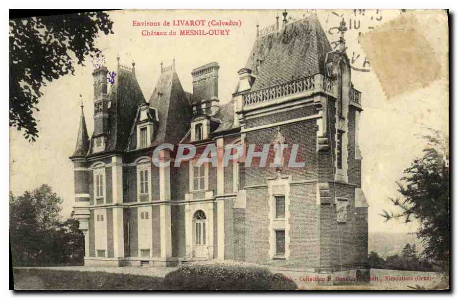 CPA Environs de Livarot Chateau de Mesnil Oury