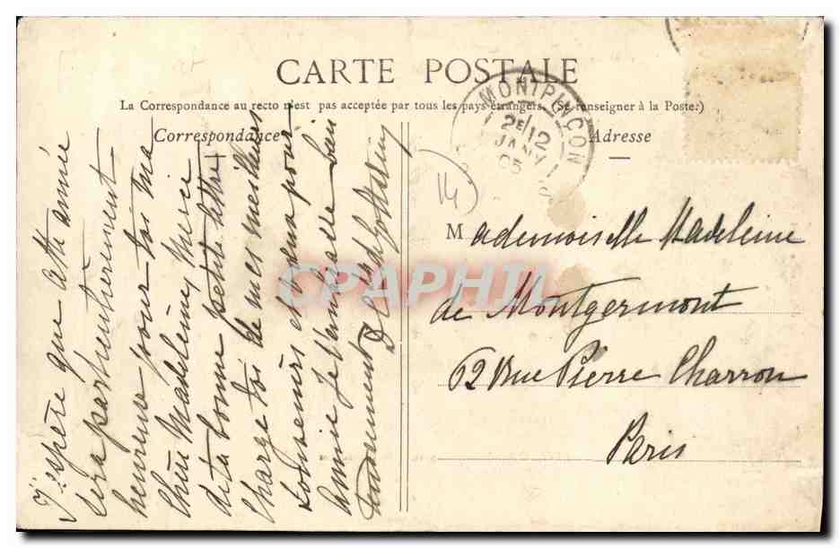 CPA Livarot Vieux Manoir de la Pipardiere — Rückseite
