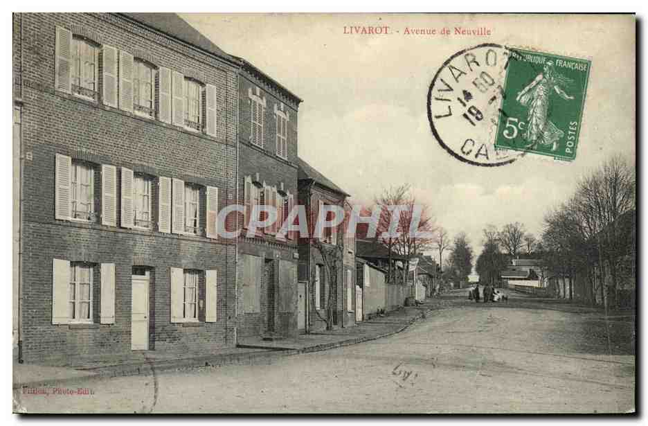 CPA Livarot Avenue de Neuville