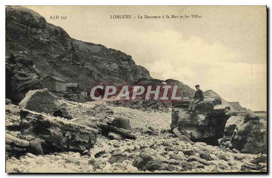 Longues - La Descente à la Mer et les Villas — A. Dubosq, éditeur, Dijon