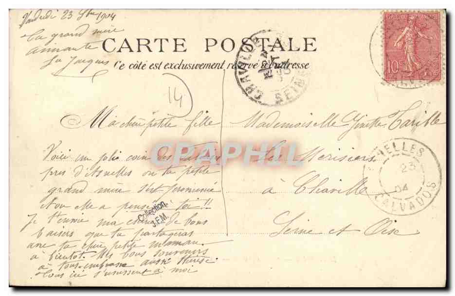Longues — Les falaises — La descente à la mer — E.A. 5344 — Verso