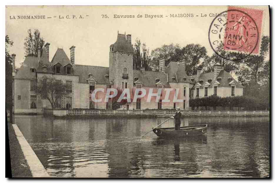 Environ de Bayeux — MAISONS — Le Château — La C.P.A. n°75