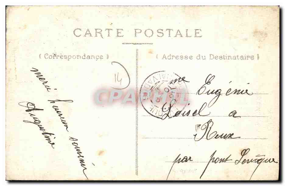 CPA Lisieux et ses Environs Chateau de Manerbe — Verso