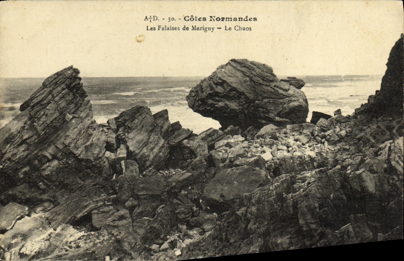Les Falaises de Marigny — Le Chaos — A. Dabos, édit. Commes (Cher)