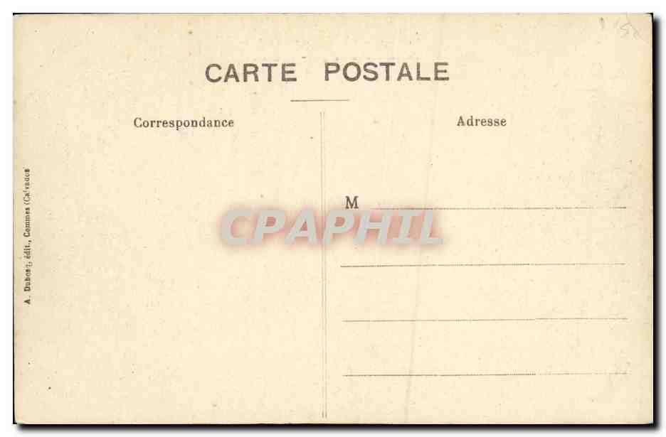 Les Falaises de Marigny — Le Chaos — A. Dabos, édit. Commes (Cher) — Verso