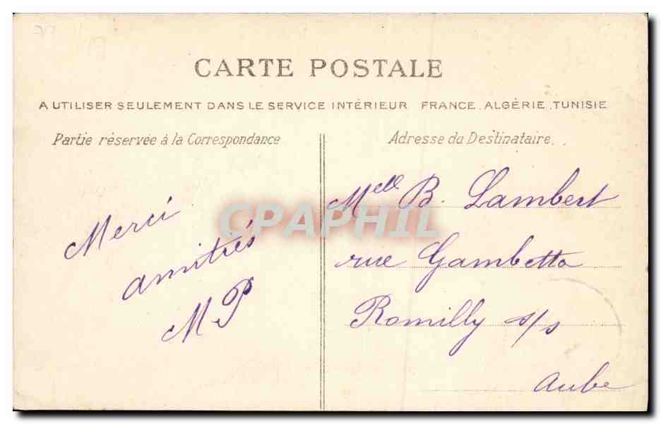 Environ de Bayeux — Débris du Navire à Martigny — La C.P.A. — Rückseite