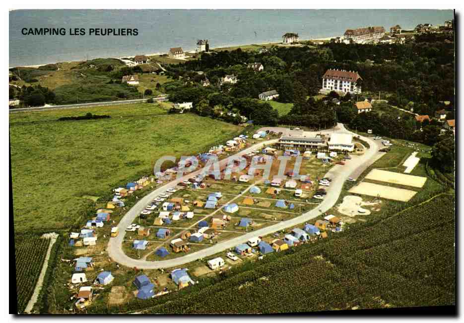 CPM Comite D Enterprise de la Societe Metallurgigue de Normandie Merville Franceville Calvados Camoing les Peupliers 