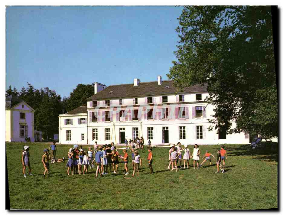 CPM Meslay Le Chateau Enfants Colonie
