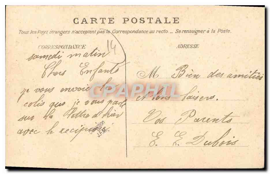 Le Mesnil-Durand — L'Église — E. Féron, Edit., Caen — Verso
