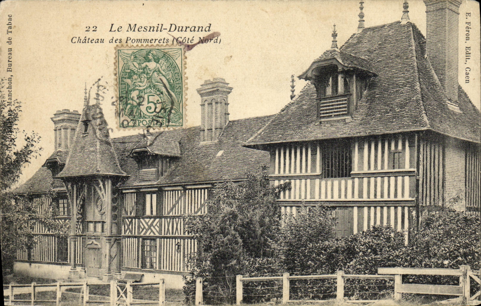 CPA Le Mesnil Durand Chateau des Pommerets 