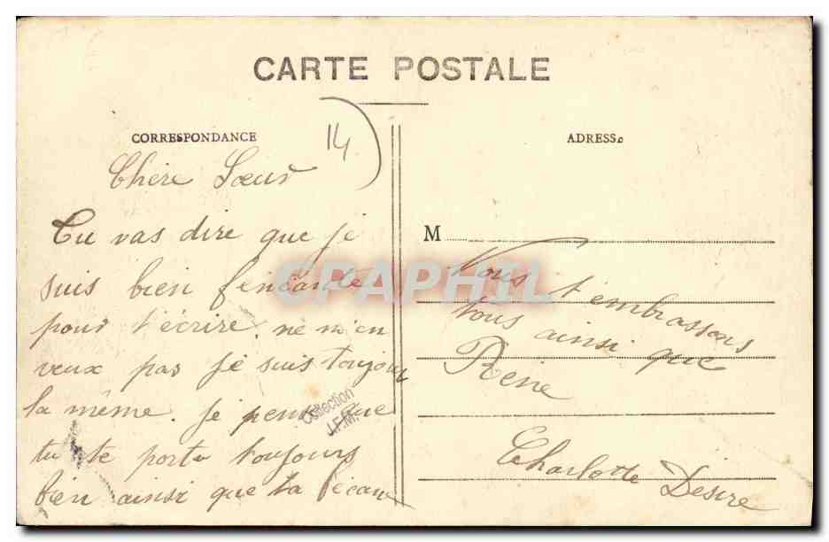 Mesnil-Guillaume (Calvados) — Le Château (XVIIe siècle) — Côté Nord-Ouest — Éditeur : Chidac G. Le Matirey, Léon — Rückseite