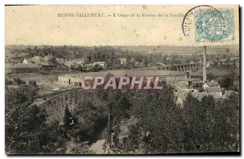 Mesnil-Villement — L'Usine et le Viaduc de la Fonillère — CPAPHIL