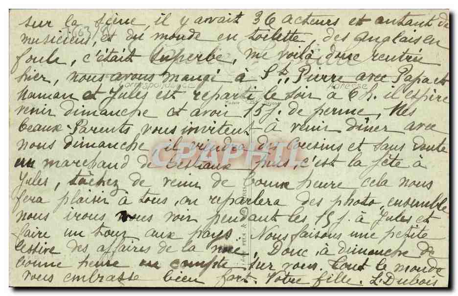 CPA Le Beuil Mezidon Les Avenues — Verso