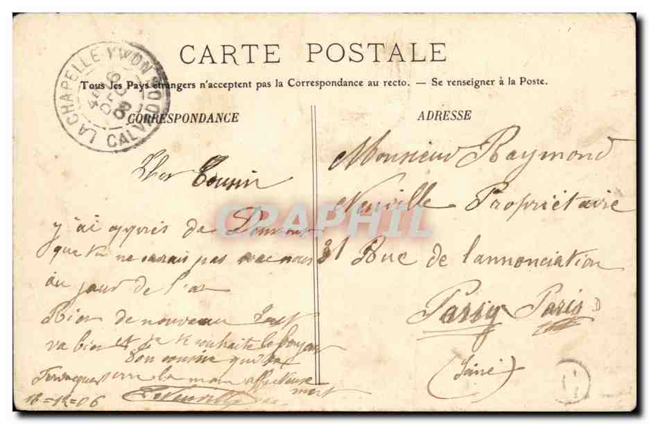 Mézidon — La Grande Rue — Genevée, édit. — Rückseite