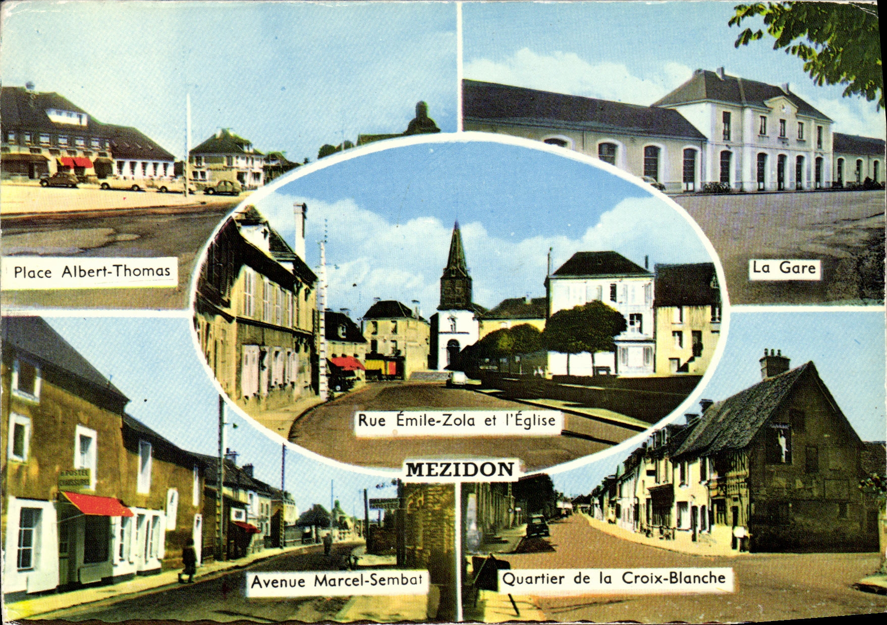 Mezidon — Vue panoramique des principaux lieux — Éditeur Cugulures Miniatures