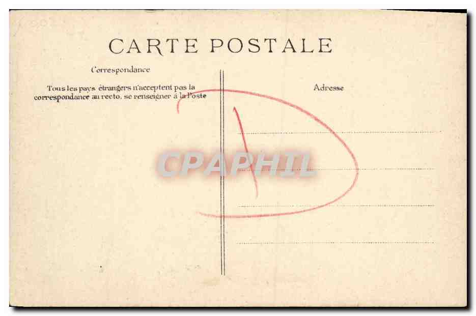 CPA Environs de Falaise Morteaux Couliboeuf Le Chateau Blanc — Verso