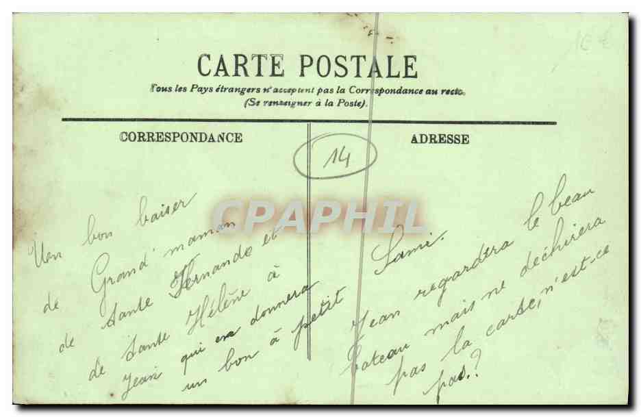 CPA L Orne Pittoresque Les Moutiers en Cinglais Le Moulin de Brie — Verso