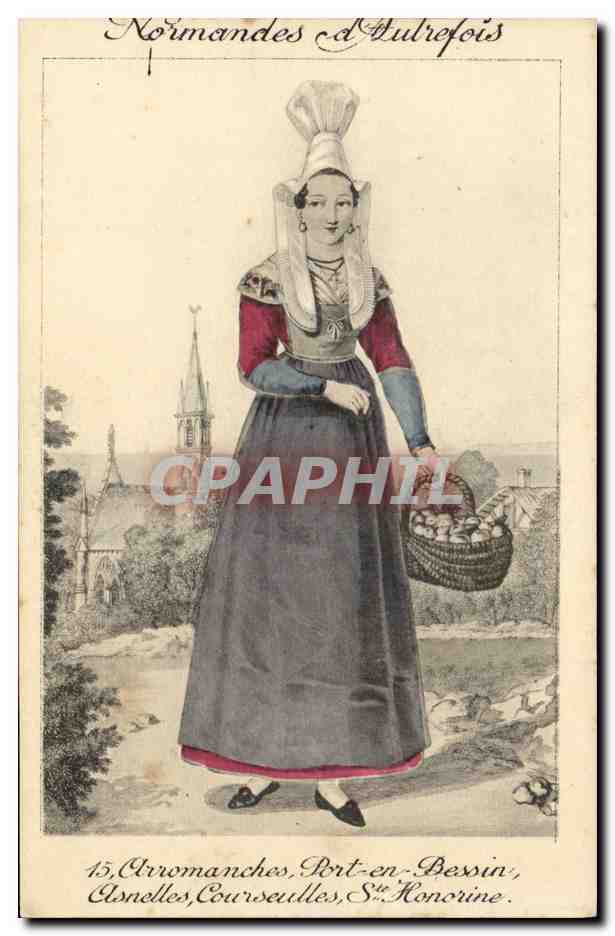 Normandes d'Outrefoïs — Costume traditionnel — Éditeur Em. Bx Paris, n°15