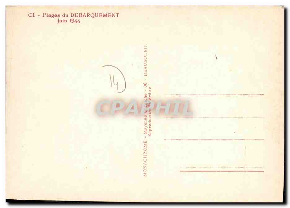 Arromanches — Débarquement du 6 juin 1944 — Édition CPAPHIL — Reverso