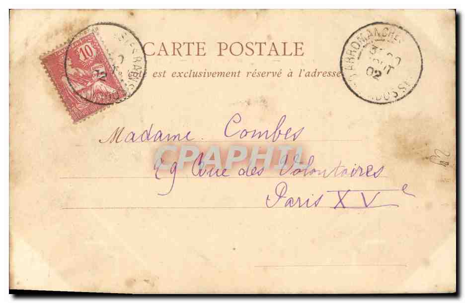 CPA Arromanches Les Bains La Digue et la Plage — Rückseite