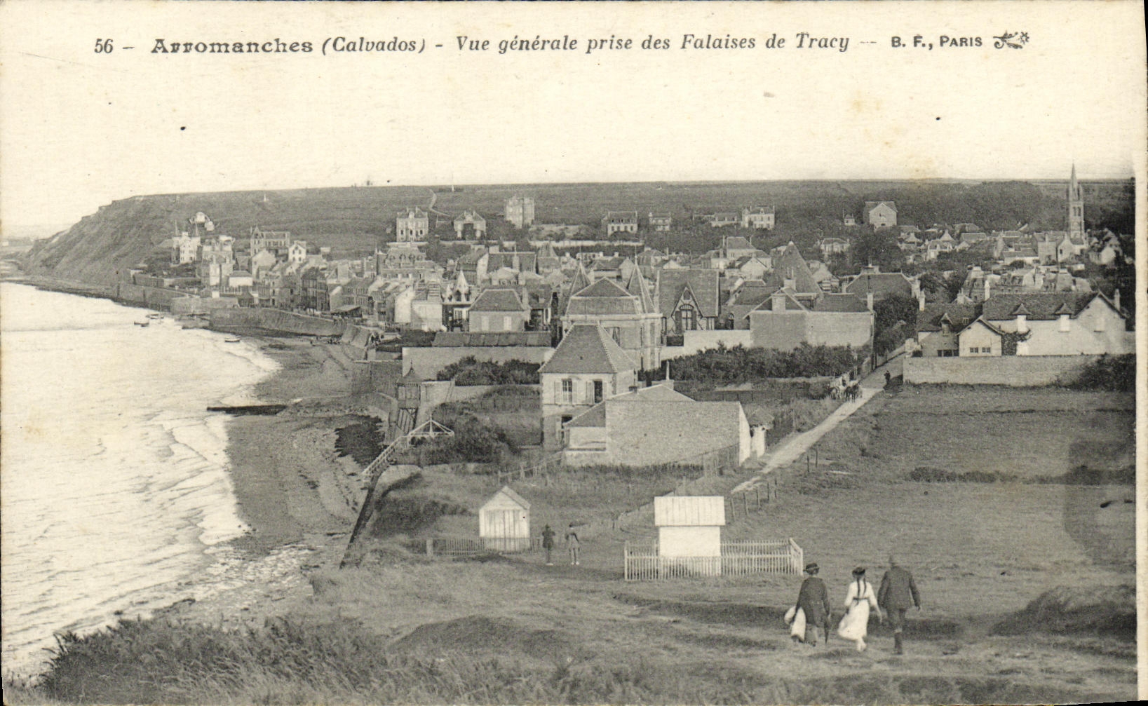 Arromanches (Calvados) — Vue générale prise des Falaises de Tracy — B.F., Paris