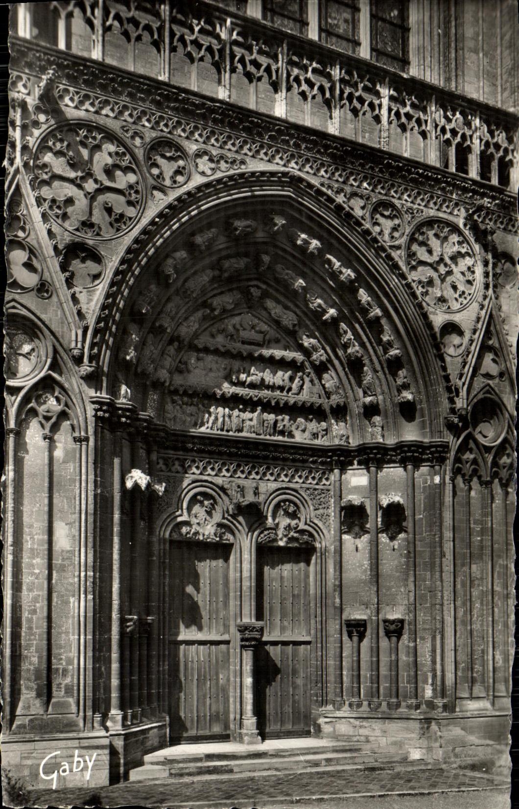 Bayeux (Calvados) — La Cathédrale, Le Grand Porche du Transept (XIIIe s.) — Éditions Gaby, Nantes