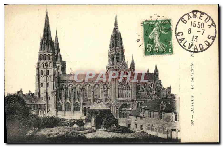 Bayeux — La Cathédrale — Éditeur inconnu, n° 203