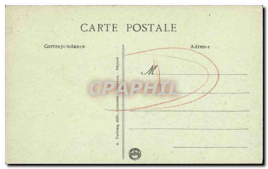 Bayeux - La Cathédrale, La Prison et l'Hôtel de Ville — vue générale prise de l'Hôtel-Dieu — Verso
