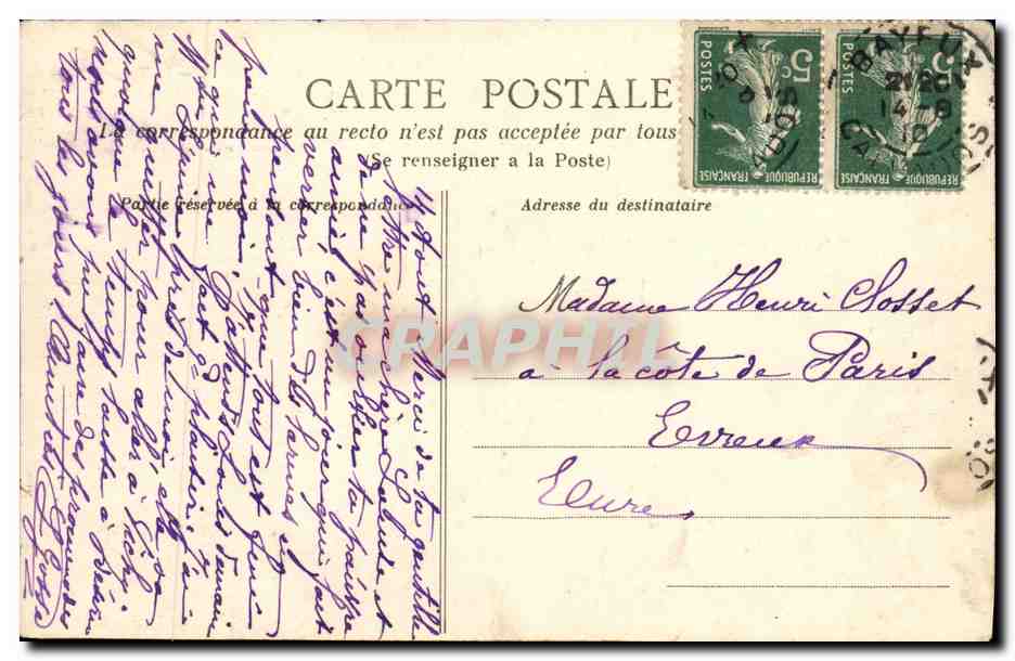 CPA Bayeux La Tour du Nord De La Cathedrale et Son echauguette — Verso